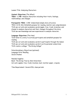 Lesson Title: The Giving Tree