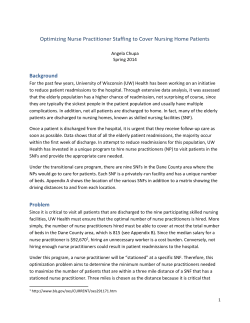 Optimizing NP Staffing for Nursing Home Patients