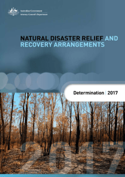 NDRRA Determination 2017