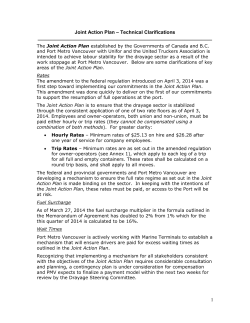 1 Joint Action Plan &ndash; Technical Clarifications