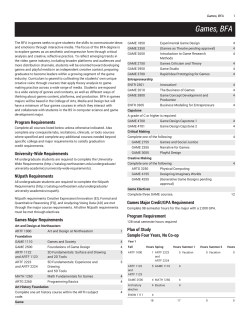 Games, BFA - Northeastern University