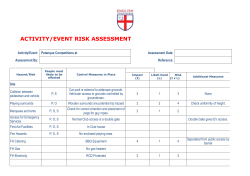 EPA Club Risk Assessment Form