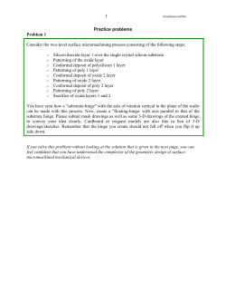 1 Practice problems Problem 1 Consider the two-level surface