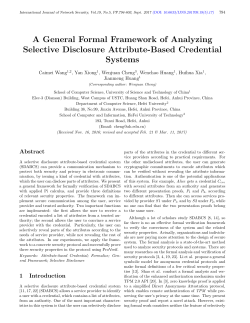 A General Formal Framework of Analyzing Selective Disclosure