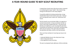 a year&ndash;round guide to boy scout recruiting