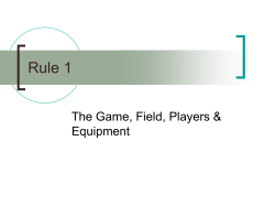 Rule 1 - NIRSA Play