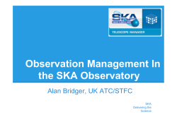Observation Management In the SKA Observatory