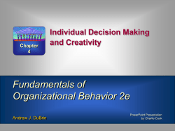 Fundamentals of Organizational Behavior