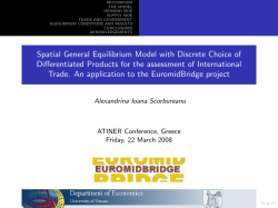 Spatial General Equilibrium Model with Discrete Choice of