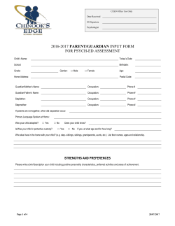 CESD School Referral Form