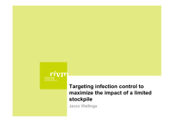 Targeting infection control to maximize the impact of a limited stockpile