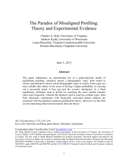 The Paradox of Misaligned Profiling: Theory and Experimental