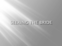 Seeking the Bride