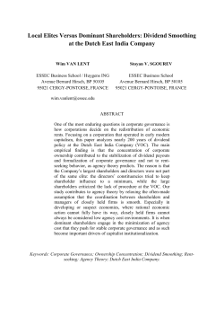 Local Elites Versus Dominant Shareholders: 200 Years Of Dividend