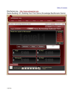 EduGamer.org &ndash; http://www.edugamer.org Game Building 101