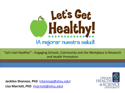 Jackilen Shannon, PhD () Lisa Marriott, PhD
