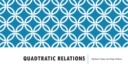 quadtratic relations - ww-MBF3C