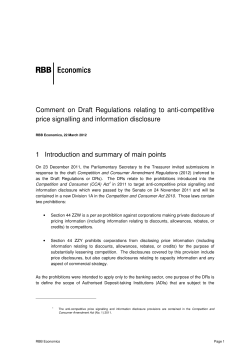 Comment on Draft Regulations relating to anti