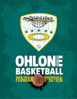 Men`s Basketball Program Overview 2013-2014