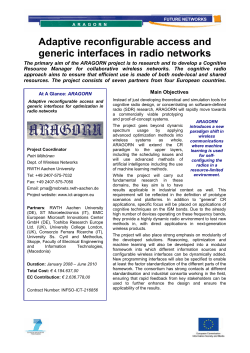 Adaptive reconfigurable access and generic interfaces in radio