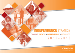 independence strategy 2015-2018