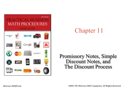 A note in which the loan interest is deducted in advance Bank discount