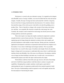 1. INTRODUCTION Wind power is viewed as the new alternative
