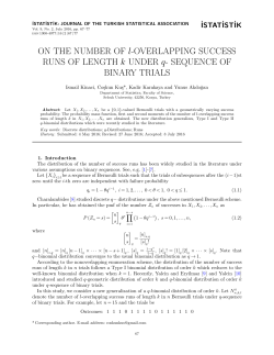 On the number of l-overlapping success runs of length k under q