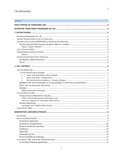 DEFINITION: Trade-mark (Trademark Act s2)
