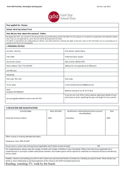 3 employment history - Ipswich High School For Girls