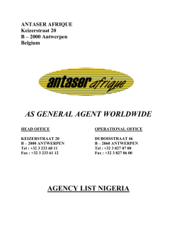 ANTASER AFRIQUE