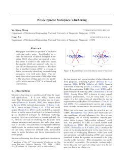 Noisy Sparse Subspace Clustering
