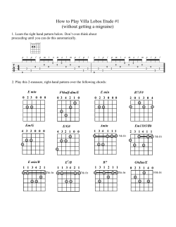 How to Play Villa Lobos Etude #1 (without getting a migraine)