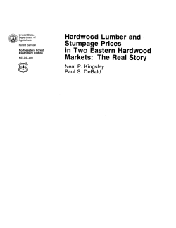 Hardwood Lumber and Stumpage Prices in Two Eastern Hardwood