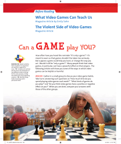 Can a GAME play YOU?