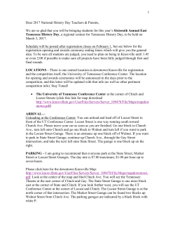 ALL NHD Teachers - Tennessee Historical Society