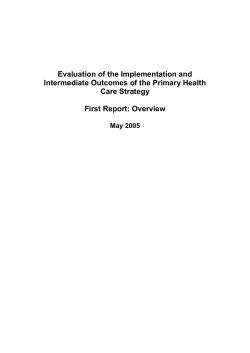 Evaluation of the Implementation and Intermediate Outcomes of the