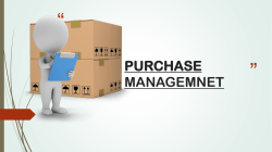 PURCHASE MANAGEMNET