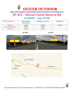 OLIVER OUTDOOR RT 422 &ndash; Moran/ Game Reserve Rd