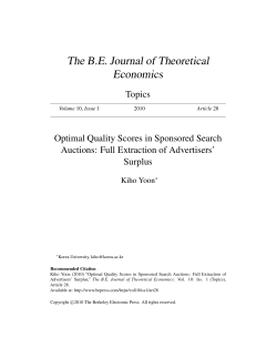 The B.E. Journal of Theoretical Economics