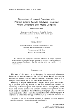 Eigenvalues of Integral Operators with Positive