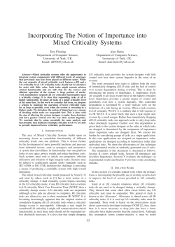 Incorporating The Notion of Importance into Mixed Criticality Systems