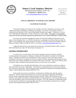annual drinking water quality report