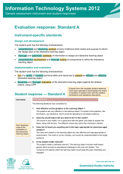 Evaluation response