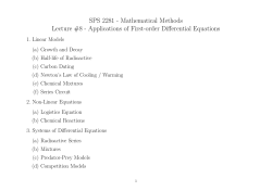 SPS 2281 - Mathematical Methods Lecture #8