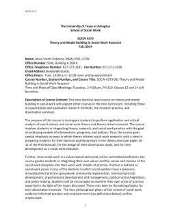 Syllabus Template - The University of Texas at Arlington