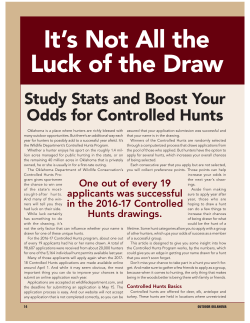 It`s Not All the Luck of the Draw