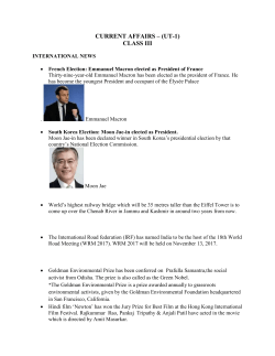 current affairs &ndash; (ut-1)