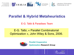 A parallel cooperative metaheuristic