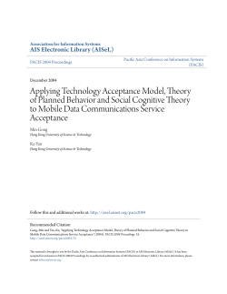 Applying Technology Acceptance Model, Theory of Planned